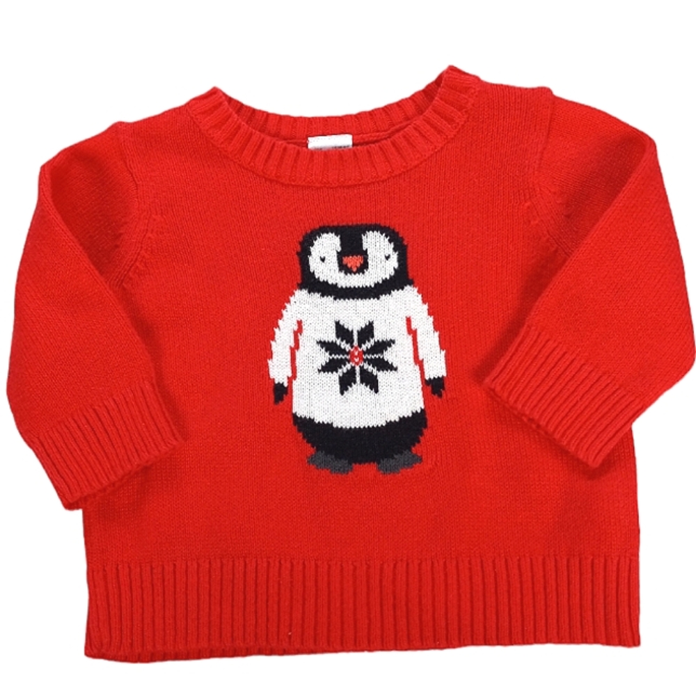 Carter's Sweater Penguin Design Size 3 Months